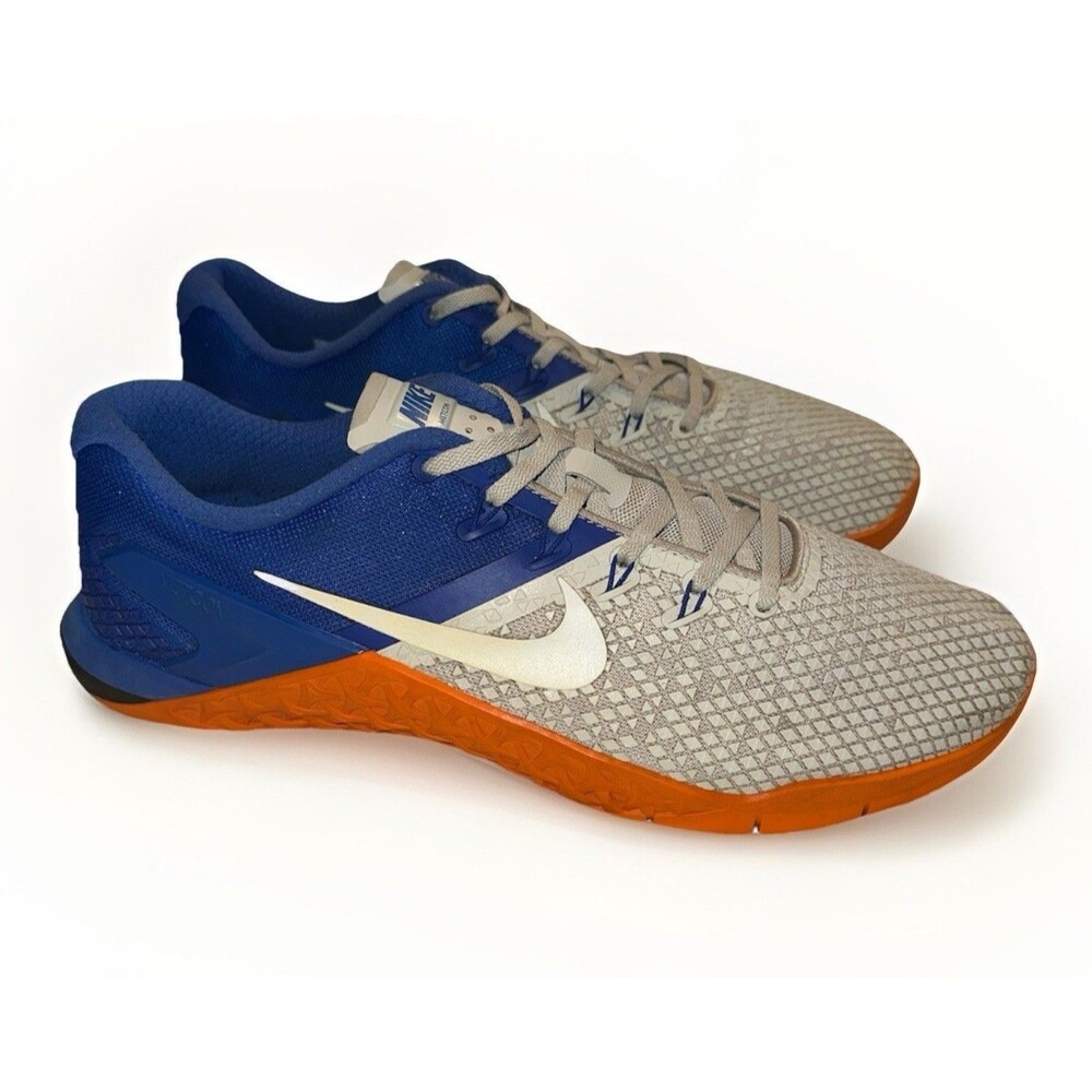 Nike Metcon 4 Mens 11.5 Blue Orange Training Crossfit Gym Shoes BV1636-002